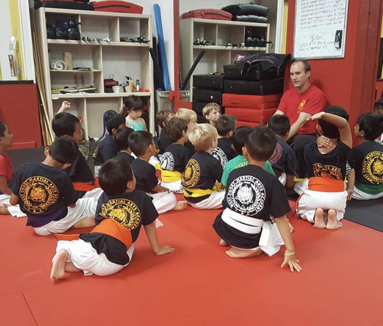 Kids class at Blur Martial Arts, San Diego